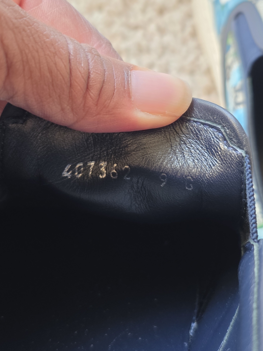 Mens's Gucci Blue Floral Slip-On Sneakers Size 9G - Picture 6 of 9